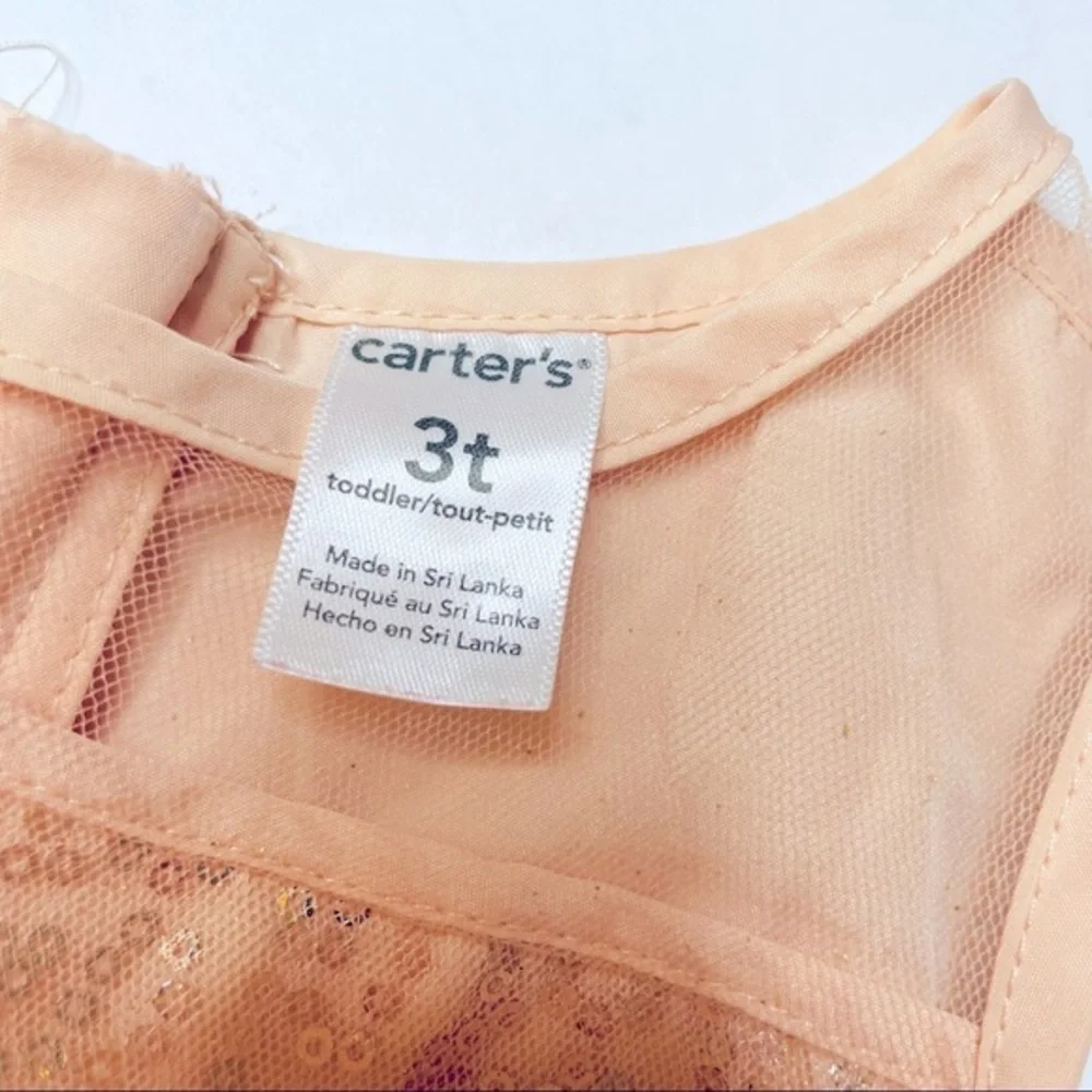 Carter’s Ballerina Pink Rose Gold Sequin Dress